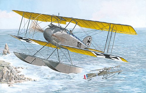 Roden Albatros W4 Late German Floatplane Fighter Airplane Model Kit