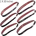 M-jump 24 Pack 1 x 30 inch Aluminum Oxide Sanding Belt Kit-Include 4 Each of 60 80 120 150 240 400 Grits-Premium Sandpaper Sander Belt for Portable Belt Sander