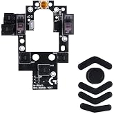 HUYUN Mouse Switch Button Micro Switch Board with Mice Feet Sticker Replacement for Logit G604 Wireless Gaming Mouse (Kailh GM8.0)