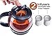 Glass Teapot with Infuser and Warmer Sleeve, Blooming Loose Leaf Tea Pot, Tea Infuser Holds 4-5 Cups - 2 Infusers Included