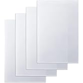 Qlvily 4 Pack LED Light Diffuser Board 11.8" x 7.8" x 0.04", Anti-Glare Diffusion Cover Sheet, Soften Light Filter for Ceiling Lights, Downlights, Track Lights