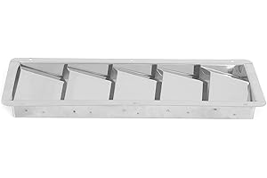 5 - Slot Boat Louver Vent, Marine Ventilation Grille, Stainless Steel Boat Ventilator with Tight Louvers, Durable Corrosion -