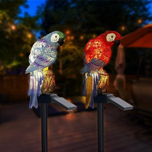 Solar Parrot Garden Light - Waterproof Outdoor Decorative Lighting For Lawn & Garden