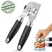 Can Opener Manual, Food Grade Stainless Steel Heavy Duty Opener with Smooth Edge, Ergonomic with Soft Grips Handle Anti-slip Hand Grip, Safe and Efficient Opening, Handy Can Opener, Mysterious Black