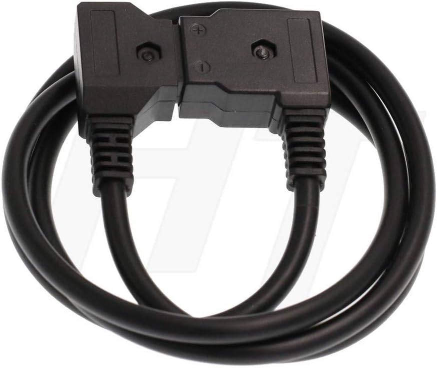 HangTon D-tap P-tap Male to Female Power Extension Cable for Anton Bauer V-mount Gold Mount Battery (1m) - Image 3