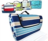 Large Premium 3-Layer Most Durable Outdoor Blanket/Picnic Blanket – Waterproof with Cozy Polar Fleece Top| 60″x48″ Light Weight | Portable & Easy to fold|Perfect Camping Blanket/Beach Blanket