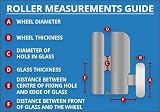 SHOWER SEAL UK LTD Shower Door Wheels 23mm or 25mm Upper or Lower ROLL028 view 7