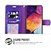 ERAGLOW Galaxy A50 Case,Galaxy A50 Wallet Case,Premium PU Leather Wallet Flip Protective Phone Case Cover w/Card Slots & Kickstand for Samsung Galaxy A50 2019 (Purple)