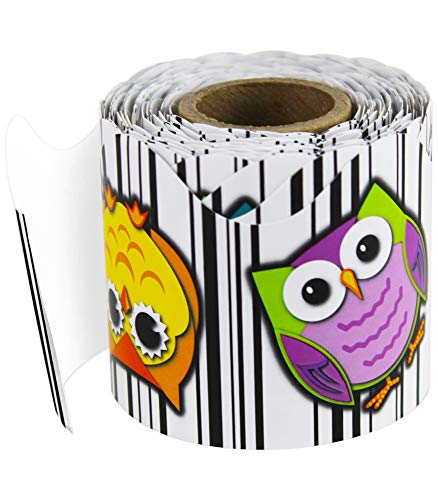 Carson Dellosa Colorful Owls Scalloped Borders (108277)