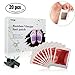 Foot Pads, LuckyFine Bamboo Vinegar Charcoal Foot Patch, 20 Pcs Relieve Tired Foot Pads, Pain Relief Foot Care Relaxing Sheet Help Deep Sleep