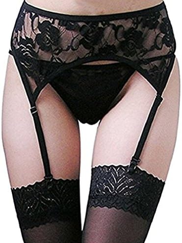Womens Sexy High Waist Tights Fishnet Suspender Pantyhose Stretchy Stockings (Black03)