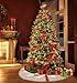 Awtlife Burlap Snowflake Christmas Tree Skirt 30