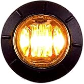 Maxxima M09300Y Amber 3/4" Round Combination Clearance Marker Light