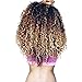 Ombre Curly Hair Bundles Brazilian Deep Wave 3 Tone Curly Weave Human Hair Unprocessed Ombre Hair Extensions 10 12 14inches Dark Roots Honey Blonde Ombre Brazilian Hair T1B/4/27