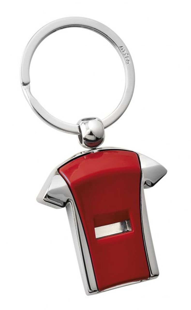 Ten Keychain red football whistle cod.EL7056 cm 8x3,5x1h by Varotto & Co.