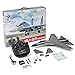 ASfairy-Toy WLtoys A100 SU-27 3CH 2.4G RC Airplane RTF Glider 360° Flip Six Axis Gyroscope Powerful Motor EPP Material Simulation Remote Control Airplane for Kids 14+ Years Old (Grey)