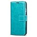 Galaxy J1 Mini Prime Case, J&D [Wallet Stand] [Slim Fit] Heavy Duty Protective Shock Resistant Flip Cover Wallet Case for Samsung Galaxy J1 Mini Prime - Aqua