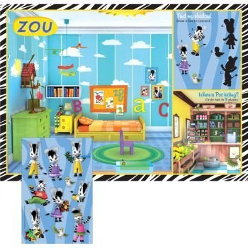 Zou Party Activity Placemats With Stickers (8 Ct)