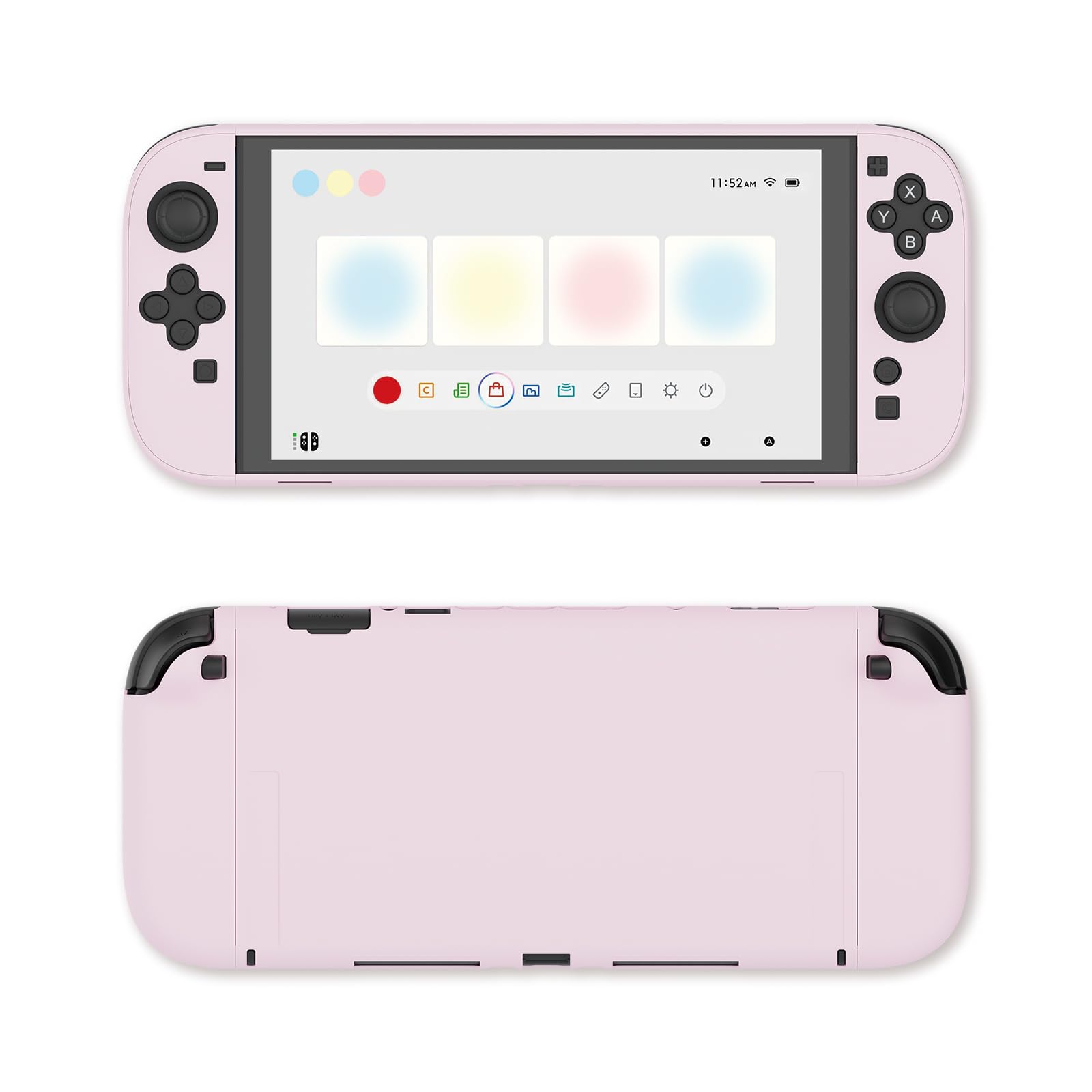 GeekShare Hard Case Compatible with Nintendo Switch 2 (2025), Anti-Scratch Protective Cover for Switch Console and Grip Joy Controller, Cherry Pink