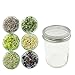 Stainless Steel Sprouting Kit for Mason, iPad & Phone. Include Sprouting Stands & Sprouting Lids, Used to make Sprouts, Broccoli, Lentil Seeds. - 2 Set