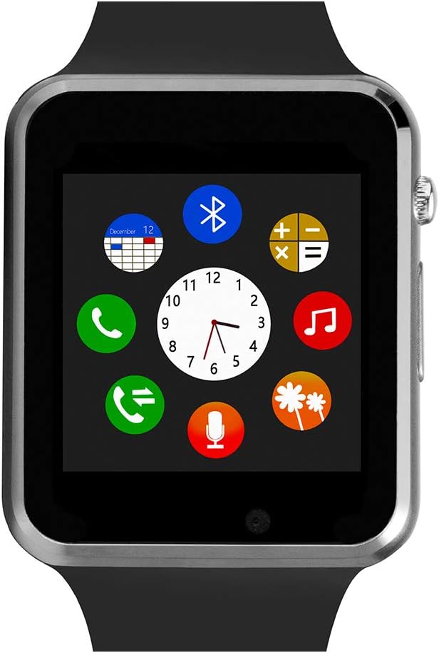 Smart Watch For Android Phones,Touch Screen Bluetooth Smart Watch with Phone Call Text ,Compatible Android iPhone Samsung LG ,Camera Music with TF/SIM Card Slot Step Tracker Watch for Men Women Teens