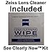 Reading Glasses Lighted ~ See Clearly Now Kit(TM) - 8 Batteries, Carl Zeiss Lens Cloth, Credit Card Magnifier ~ Corrective LED Readers with Lights Provide Hands Free Illumination ~ 1.5x BLACK