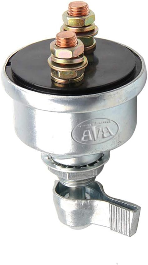 12V 6276 Master Battery Disconnect Switch Kill 2 Post SPST Kill CutOff 125 Amps with Copper Contacts