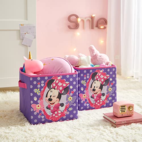Disney Minnie Mouse Storage Cubes, Set of 2, 10Inch Pricepulse