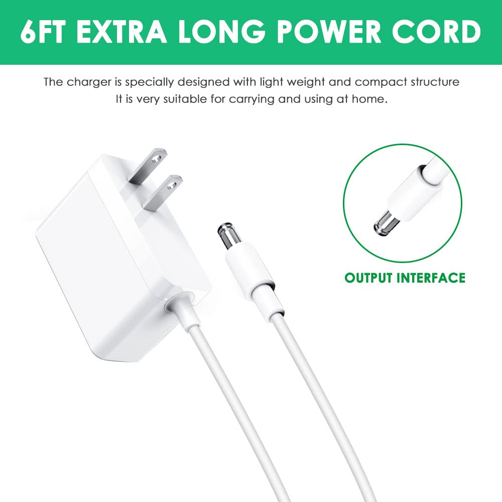 Mrgru 5V Replament Charger Power Cord for Baby Swing Compatible with Nova Baby Swing for Infants Motorized Portable Swing Power Adapter