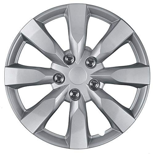 BDK Wheel Guards (4 Pack) Hubcaps for Car Accessories Wheel Covers