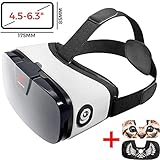 VR Headset - Virtual Reality Goggles by VR WEAR 3D VR Glasses for iPhone 6/7/8/Plus/X & S6/S7/S8/S9/Plus/Note and Other Android Smartphones with 4.5-6.5