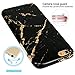 iPhone 6 Case, iPhone 6S Case, JAHOLAN Black Gold Marble Design Slim Shockproof Clear Bumper TPU Soft Case Rubber Silicone Cover for Apple iPhone 6 6s
