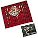 OPENDGO 11 Pcs Harry Potter Magic Wand Set Dumbledore Kids Toys Magic Wands Stick with Keychain Necklace in Box (11pcs/Set)