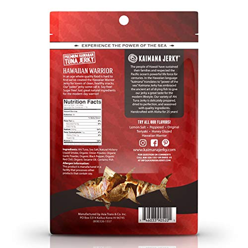 Kaimana Jerky Hawaiian Warrior Ahi Tuna Jerky 3 Pack Premium Fish