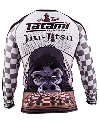 Tatami Fightwear Men's Chess Gorilla BJJ MMA Rash Guard X-Large