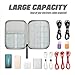 Electronic Organizer Travel Universal Cable Organizer Electronics Accessories Cases for Cable, Charger, Phone, USB, SD Card