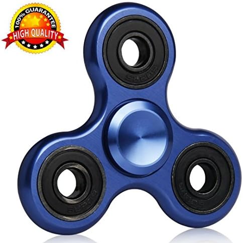 Luxury Tri-Spinner Fidget Toy by The Racheal Collections –Aluminum Alloy Spinner with High Speed 1-5 Min Spins – Stainless Steel Bearing EDC ADHD Focus Anxiety Stress Relief and Killing Time Toys.