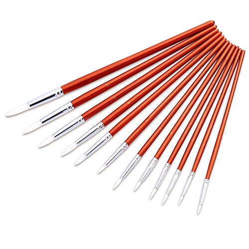 Buy Mudder 12 Pieces Artist Paint Brushes Fine Paint Brush for Acrylic