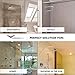 12 inch Square Rain Shower Head EVEN LOW WATER PRESSURE Rainfall Shower Head - Modern Waterfall Fixed Showerhead Easy Clean and Install Made of Durable Ultra Thin Solid 304 Stainless Steel - No Arm