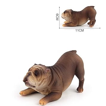 EDTara Cute Simulate Sleepling Bulldog Shape Toy Decoration 878 \u00e8\u00b6\u00b4 Posture Bulldog 170g