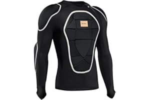 BenKen Motorcycle Jacket with Armor Full Body Armor for Men Pads Shirt Back Chest Shoulder Elbow Protective Gear for Skateboa