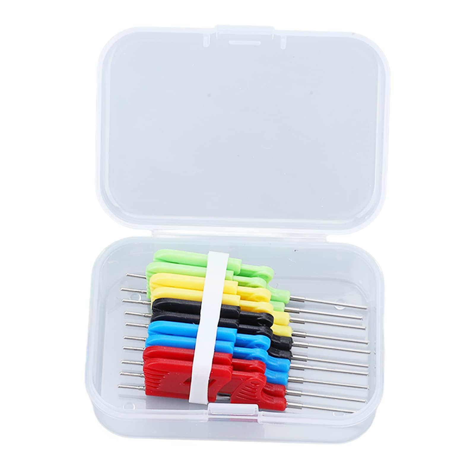 EVTSCAN 10 Pcs SOIC Test Clips Kit, with Grabber Hooks, for 0.3mm Narrow Pitch IC SMD Components Packages, for PCBs Electronic Circuit Testing, Debugging, Programming