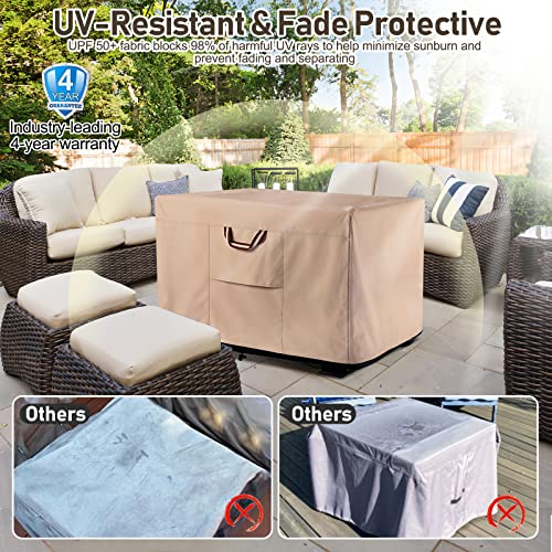 Square Fire Pit Covers 36 Inch Heavy Duty 900D Strong Tearresistant