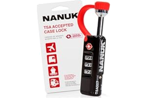 NANUK TSA Approved Lock – Durable, Secure Travel Case Lock with Cut-Resistant Steel Shackle & Rustproof