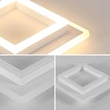 DELIPOP 30W LED Ceiling Light Square 3375LM 3000K White Fixture view 4
