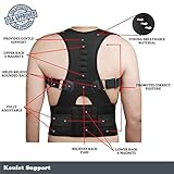 The Best Adjustable Back Posture Corrector & Clavicle Brace Support Back Bridge.Shoulder Alignment.Exercises and Correction Perfect Product For Men and Women (Black, M-Minium)