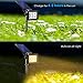 URPOWER Solar Lights Outdoor Upgraded, 2-in-1 Waterproof Solar Lights Solar Landscape Lights Auto On/Off Solar Wall Lights Landscape Lighting Pathway Lights Solar Spotlight for Garden (Warm White)