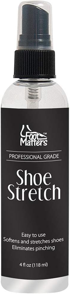 FootMatters Professional Boot & Shoe Stretch Spray – Softener & Stretcher for Leather, Suede, Nubuck, Canvas – 4 oz