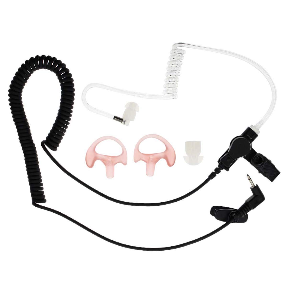 AUTOKAY New 2.5mm Earpiece Headset with Coiled Tube for