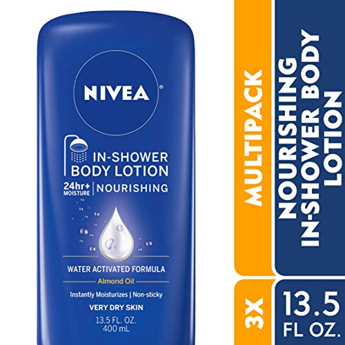 NIVEA Nourishing In Shower Lotion, Body Lotion for Dry Skin, 13.5 Fl Oz